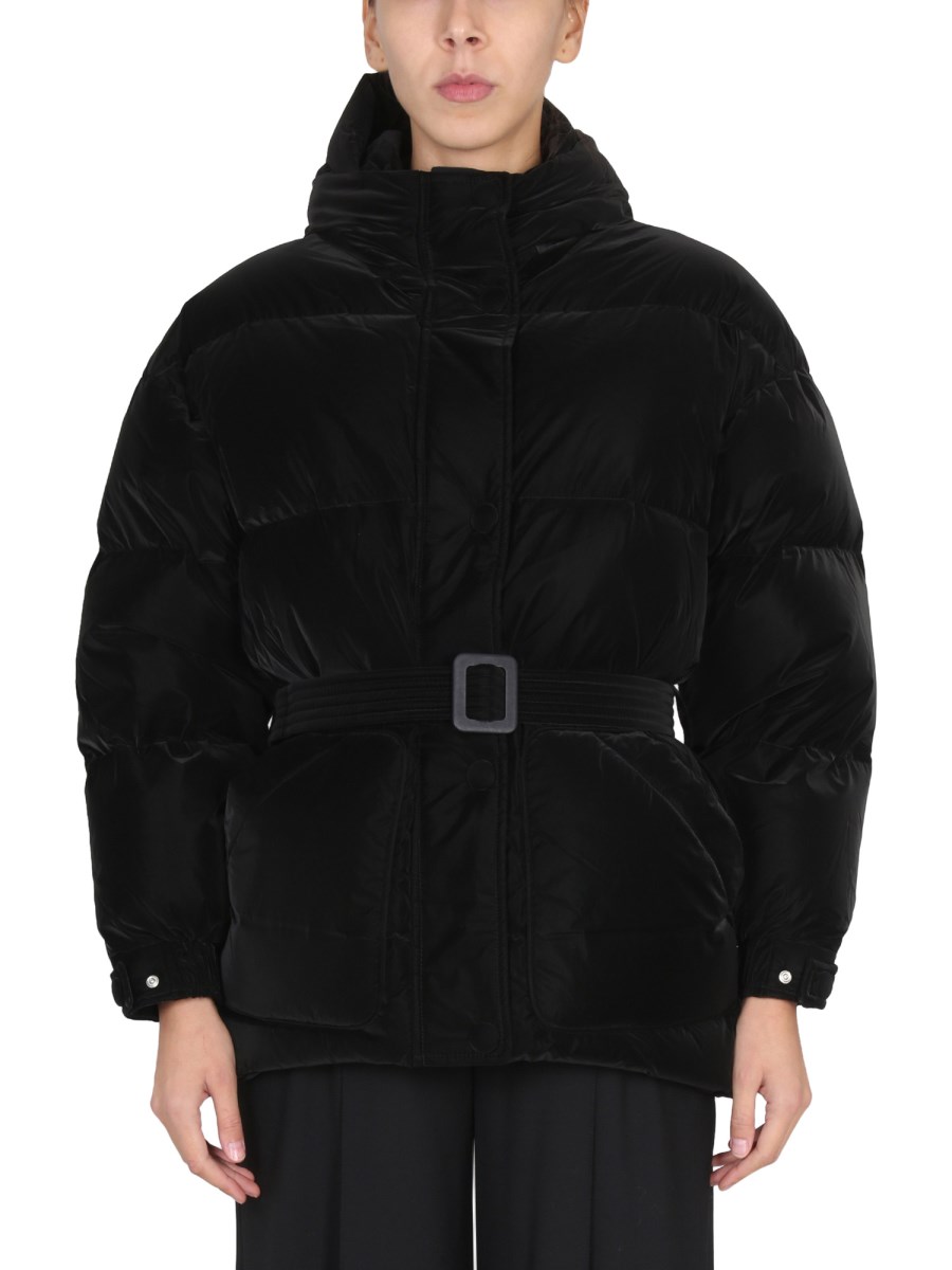 IENKI IENKI - MICHLIN DOWN JACKET WITH HOOD AND BELT - Eleonora