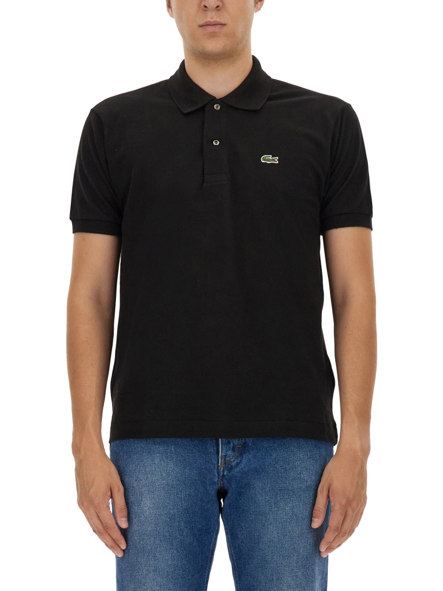 LACOSTE COTTON PIQUE POLO SHIRT WITH LOGO Eleonora Bonucci