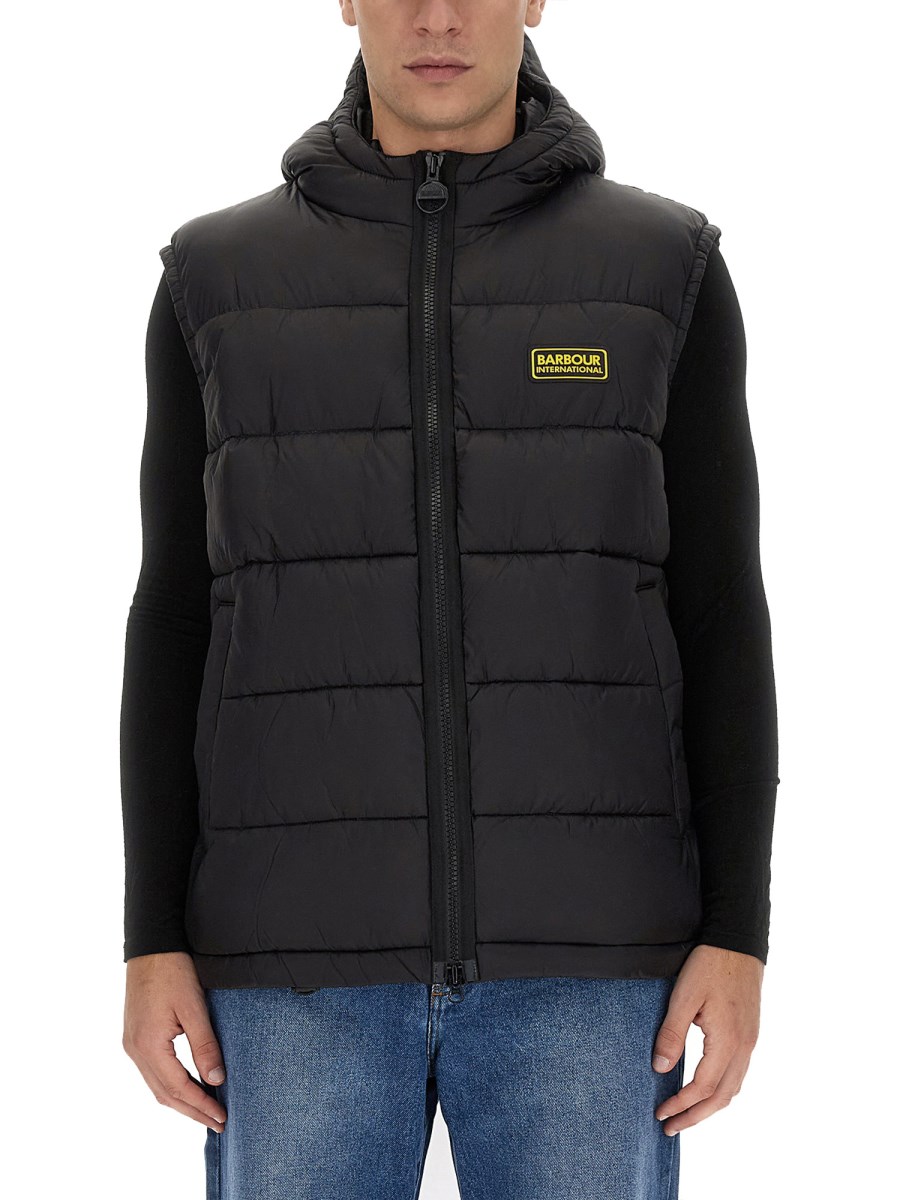 BARBOUR GILET BOBBER INI NYLONO TRAPUNTATO