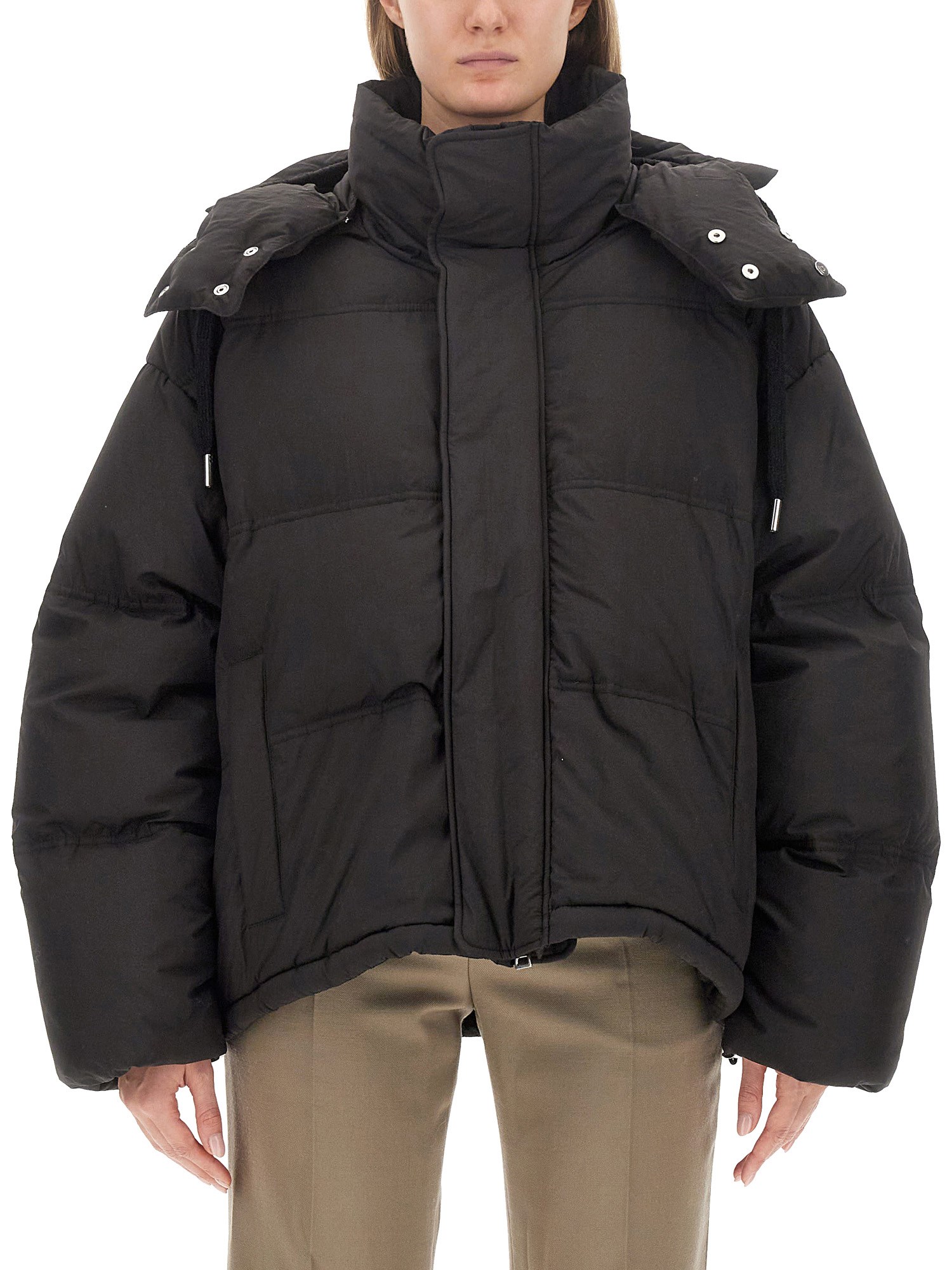 Shop Ami Alexandre Mattiussi Puffer Jacket In Black
