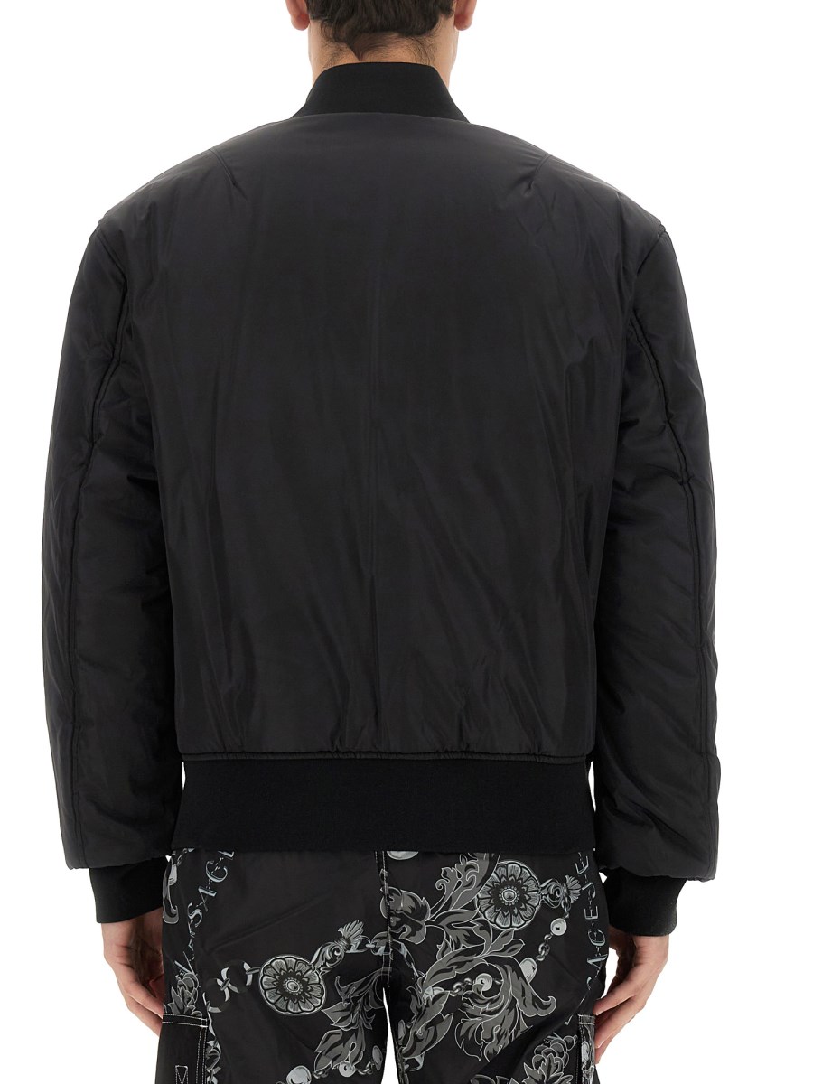 VERSACE JEANS COUTURE - REVERSIBLE NYLON LOGO JACKET - Eleonora