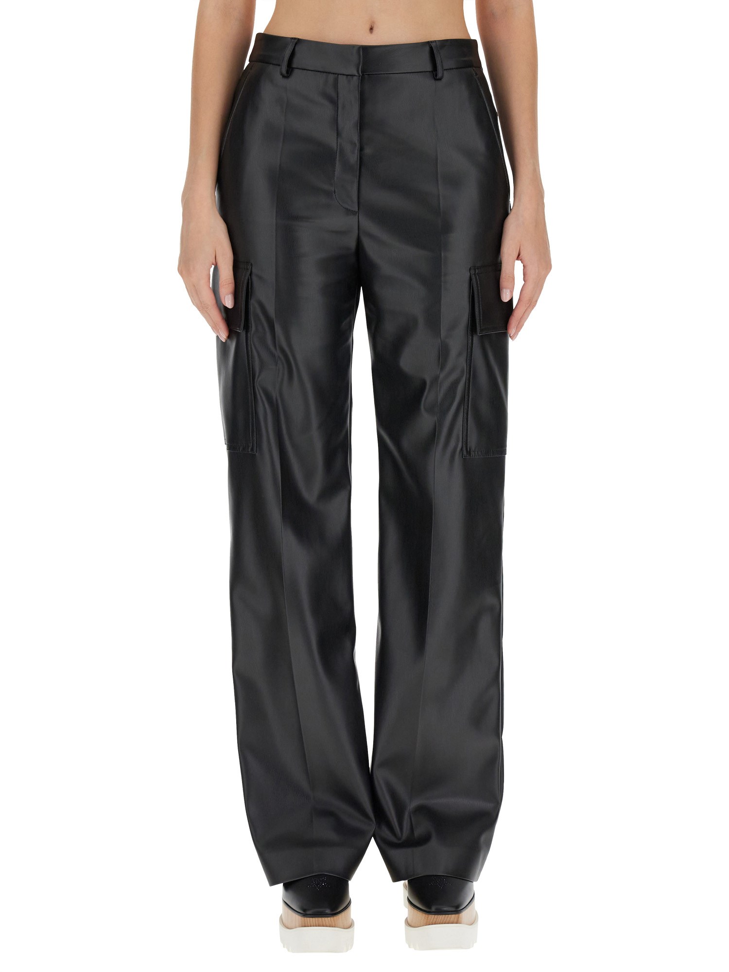 Shop Stella Mccartney Cargo Pants In Black