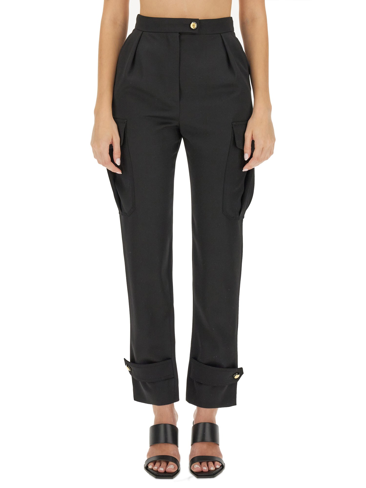 Shop Alexander Mcqueen Military Pants In Black