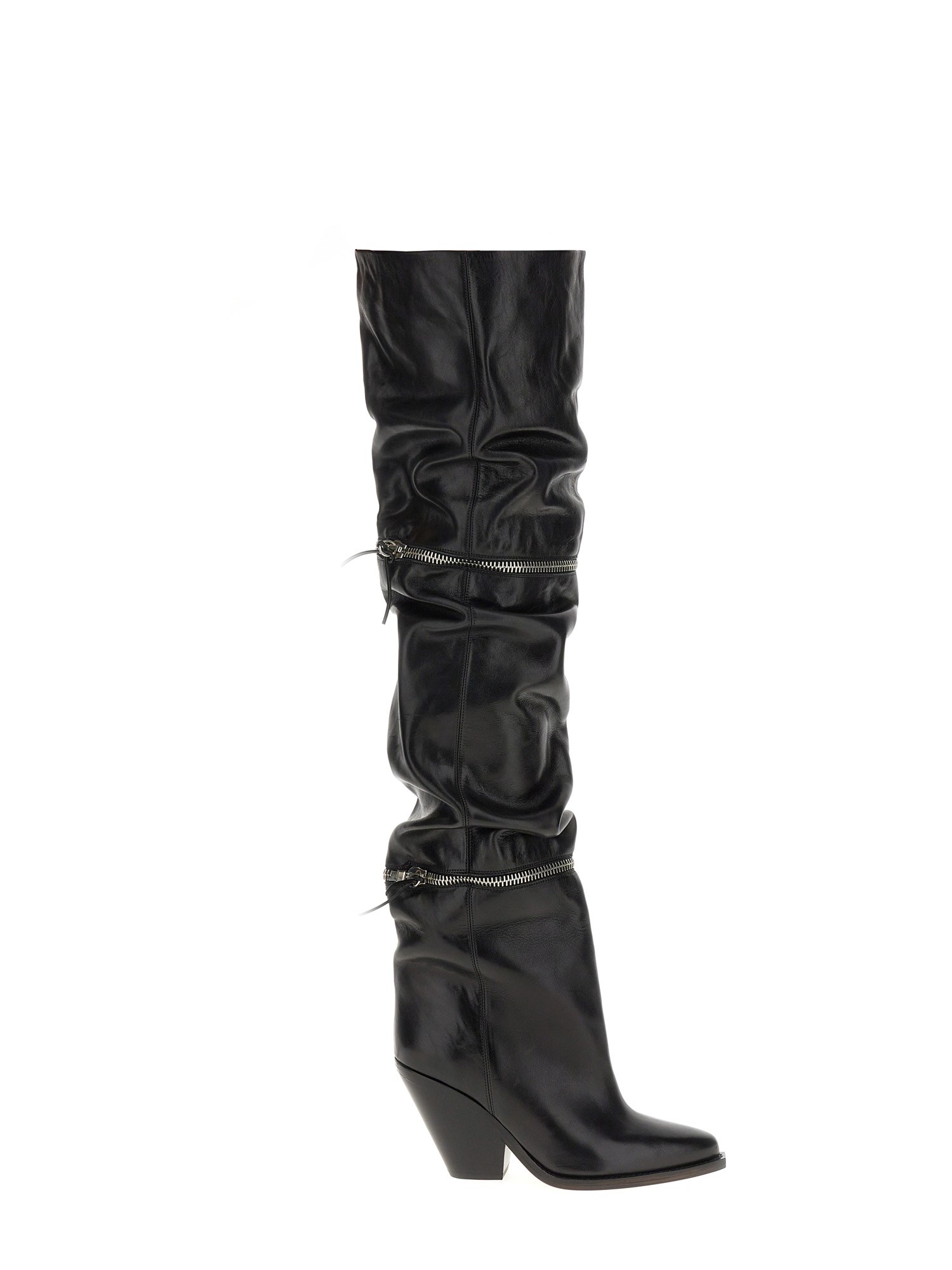 Shop Isabel Marant Lelodie Boot In Black