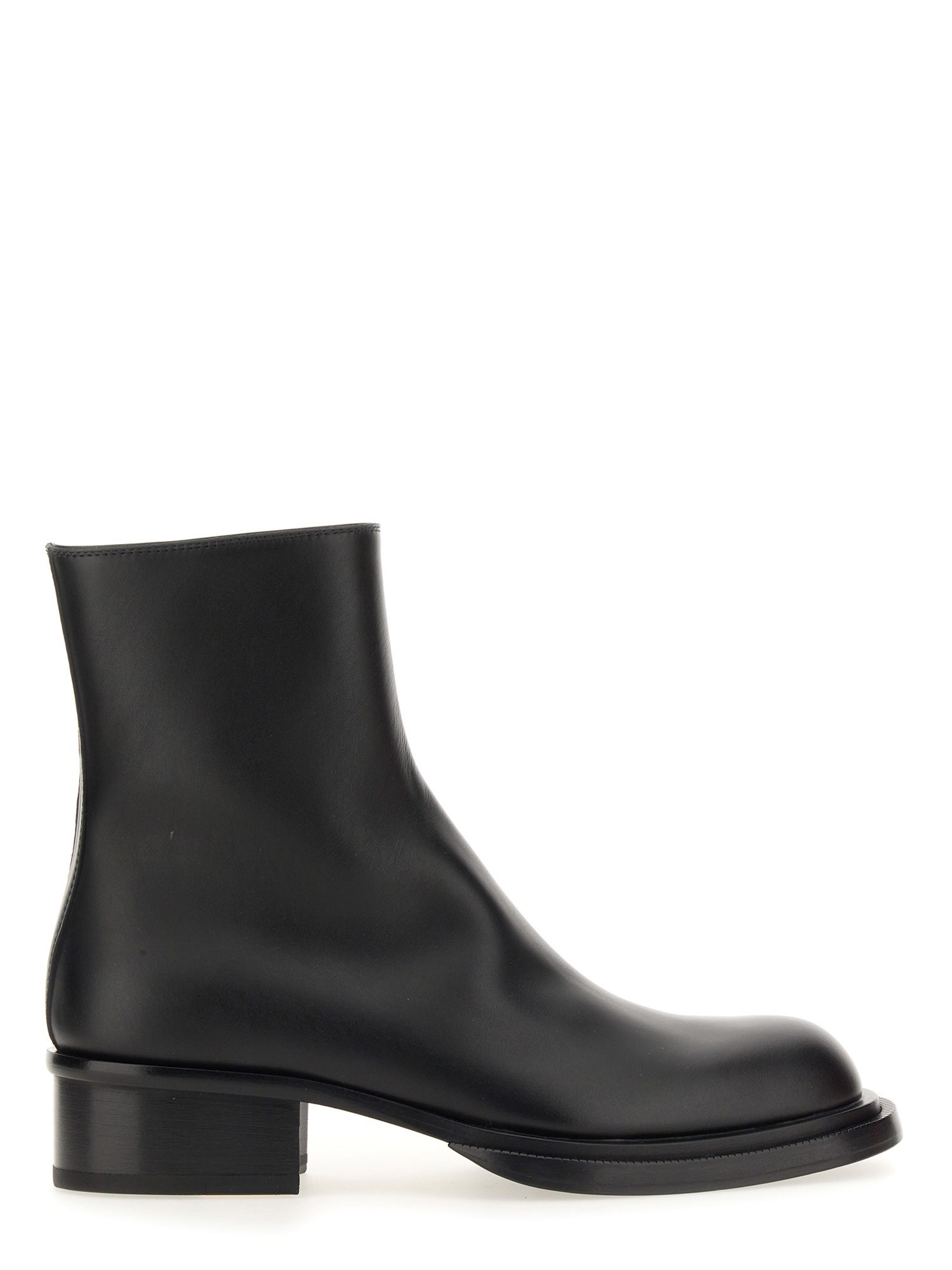 Shop Alexander Mcqueen Cuban Stack Boot In Black