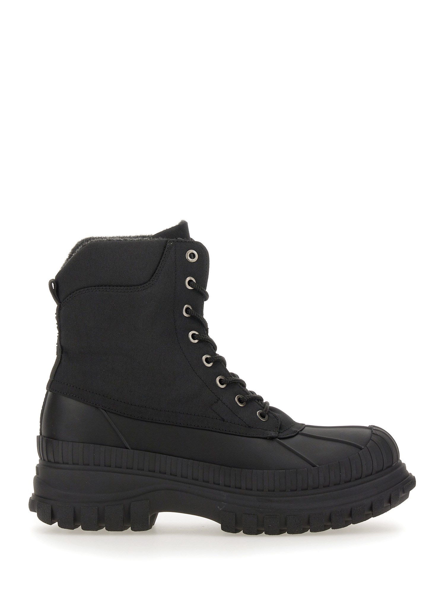 Shop Ganni Outdoor Lace-up Boot In Black
