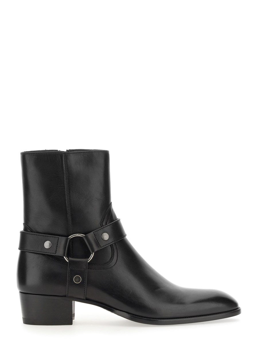 SAINT LAURENT STIVALE WYATT 40 IN PELLE