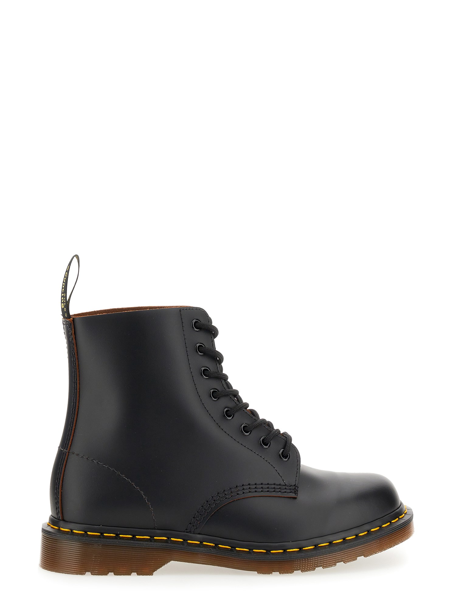 Dr. Martens' 1460 Lace-up Combat Boots In Smooth Leather In Black