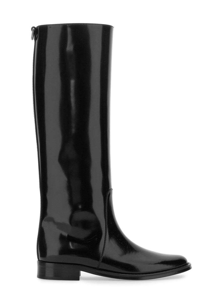 SAINT LAURENT STIVALE HUNT IN PELLE LUCIDA Eleonora Bonucci