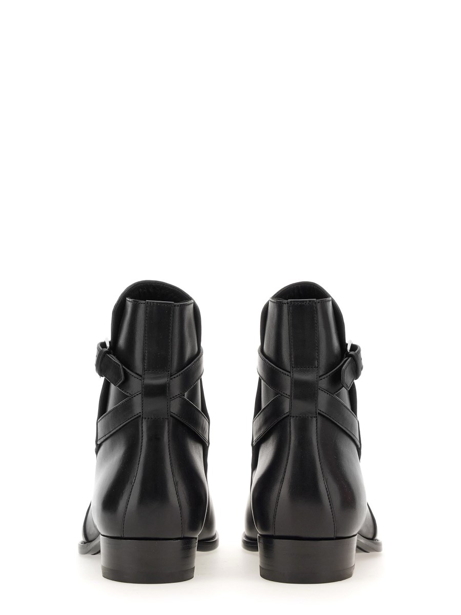 SAINT LAURENT - WYATT 30 LEATHER JODHPUR BOOTS - Eleonora SAINT LAURENT - WYATT 30 LEATHER JODHPUR BOOTS - Eleonora