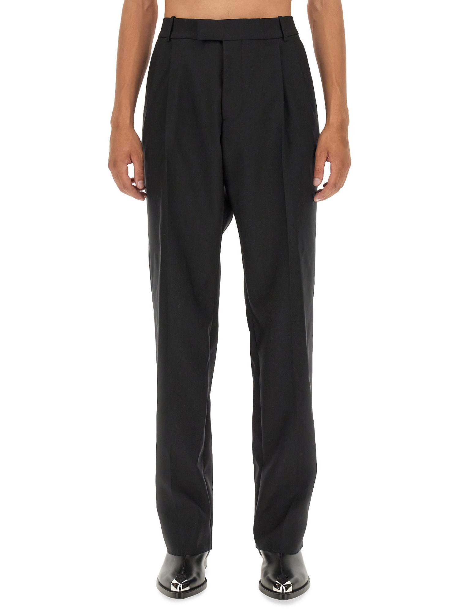 Alexander Mcqueen Alexander Mc Queen Organic Cotton Trousers In Black
