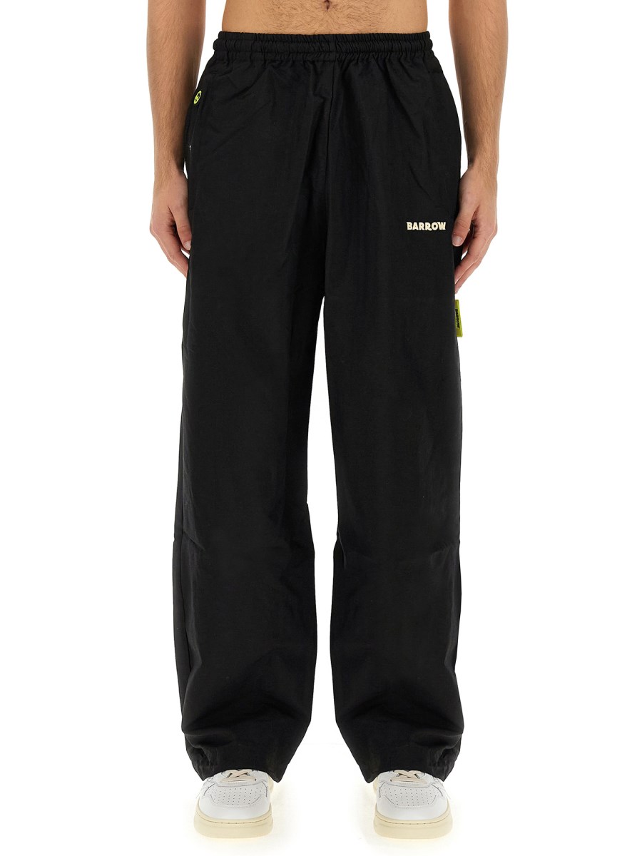 BARROW PANTALONE JOGGING IN NYLON CON LOGO