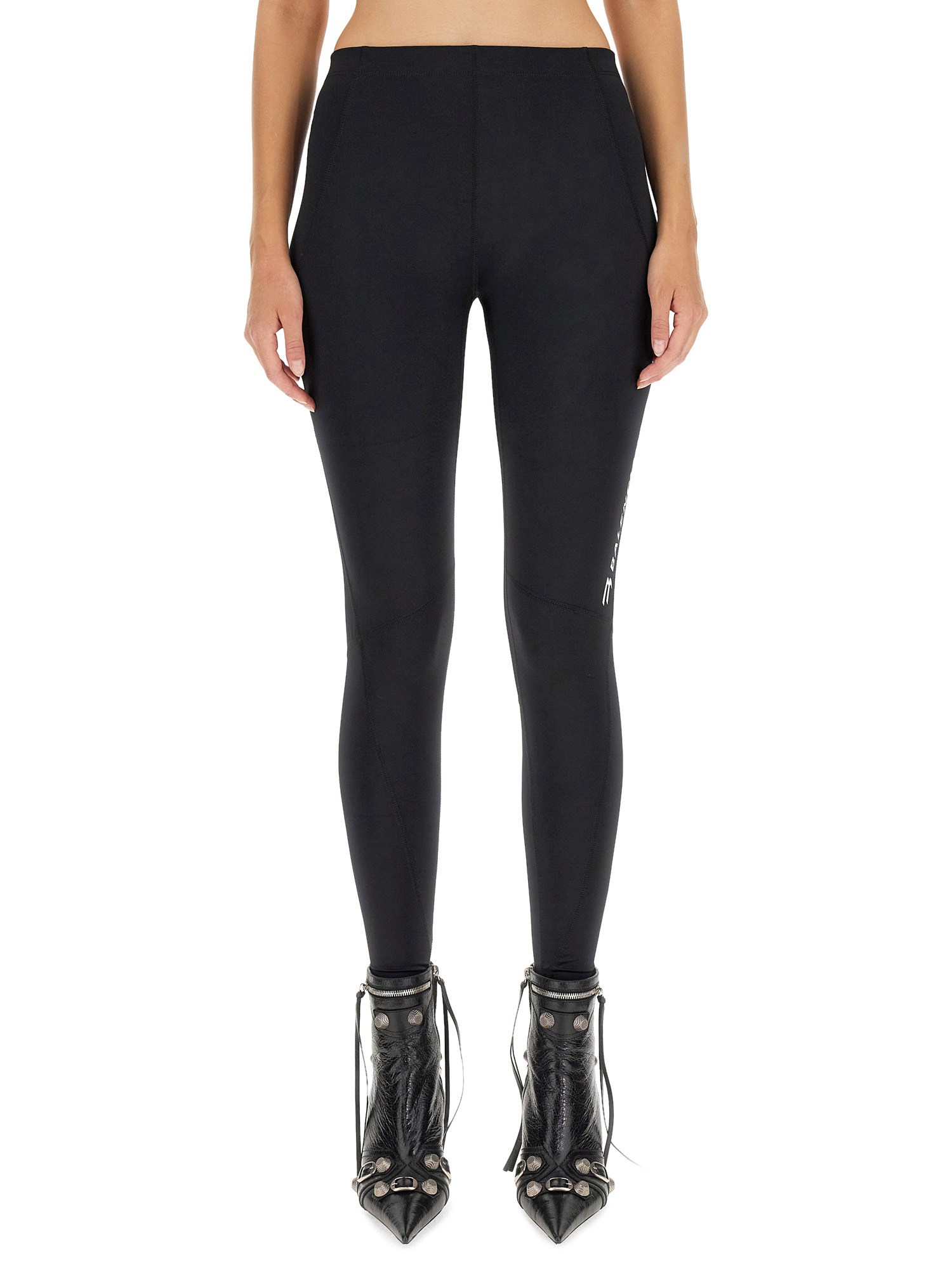 Balenciaga Sporty B Activewear Leggings In Black
