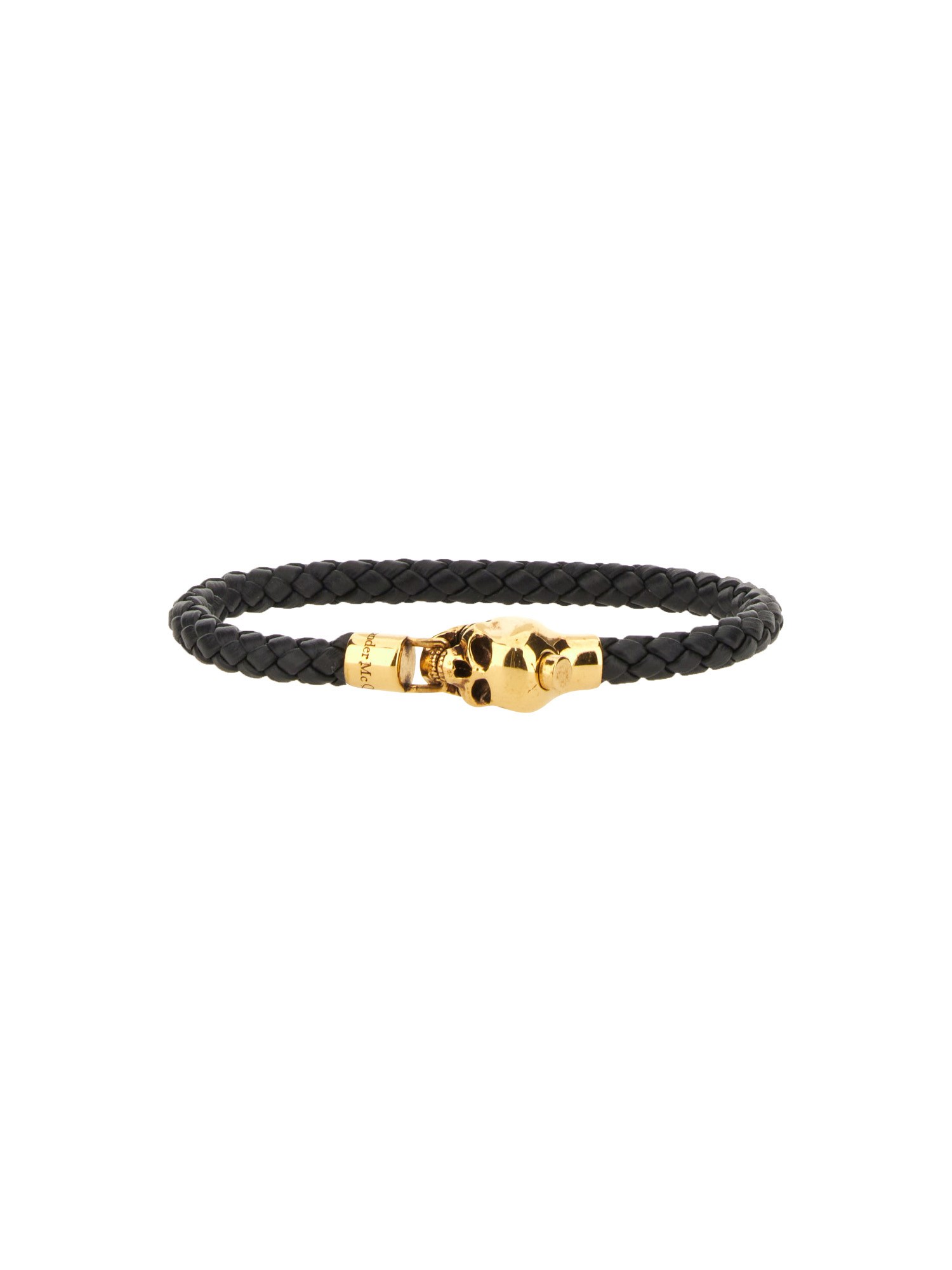 alexander mcqueen braided leather bracelet