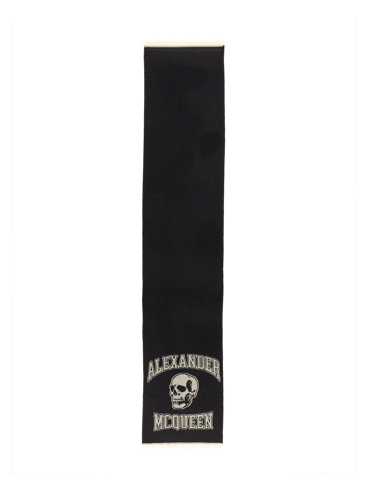 Shop Alexander Mcqueen Skull Scarf In Black