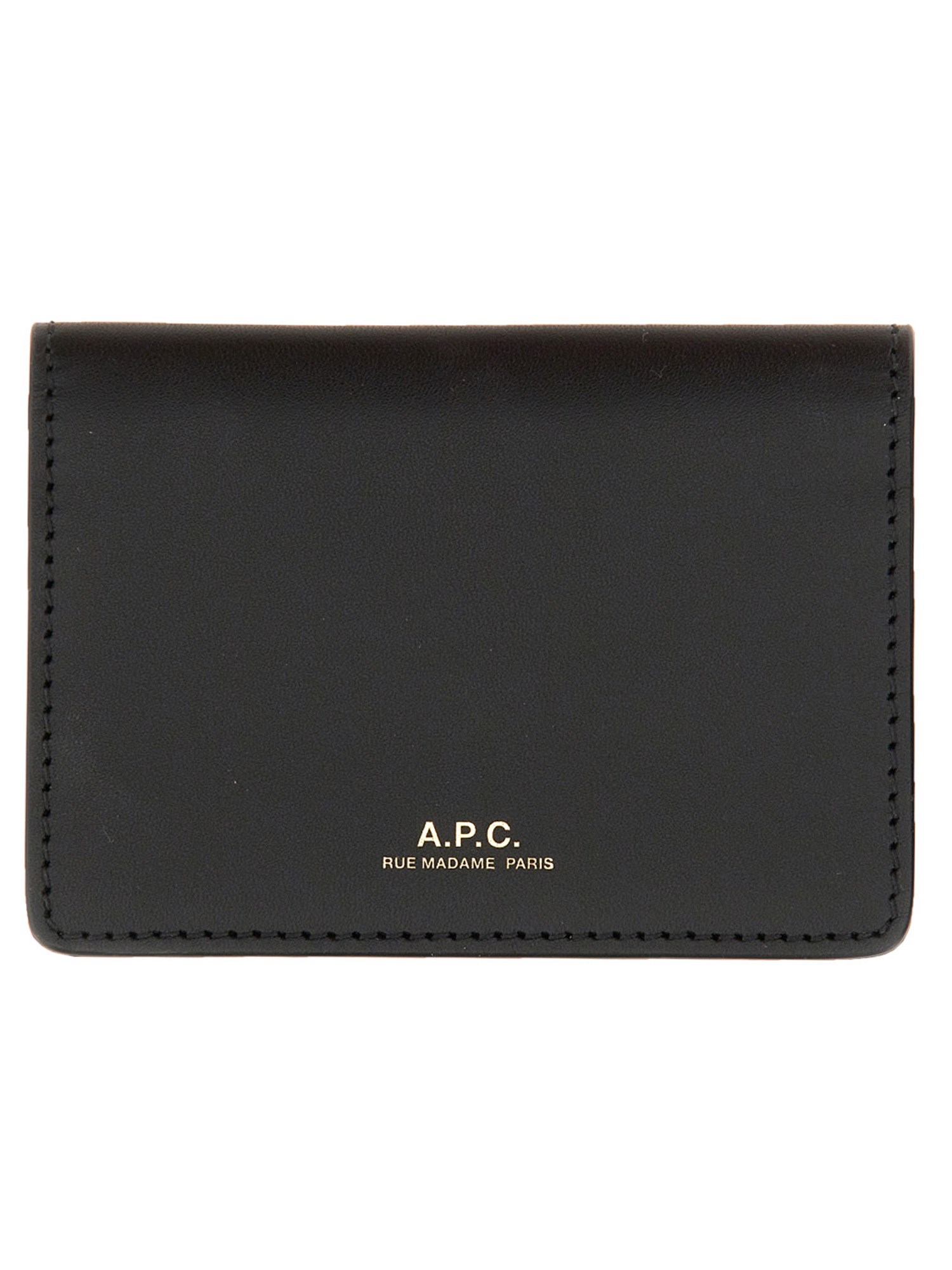 Shop Apc A. P.c. Stefan Horizon Card Holder In Black