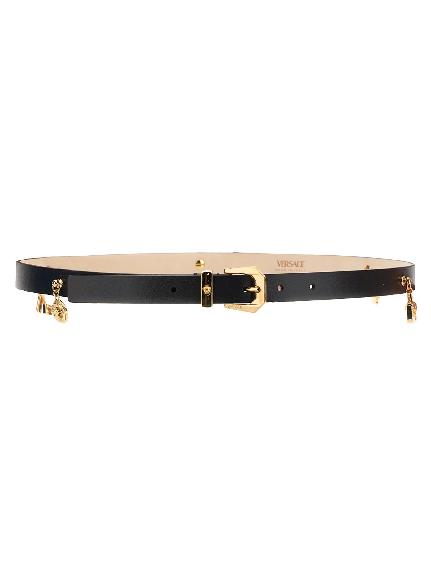 Shop Versace Heritage Jellyfish Belt In Black