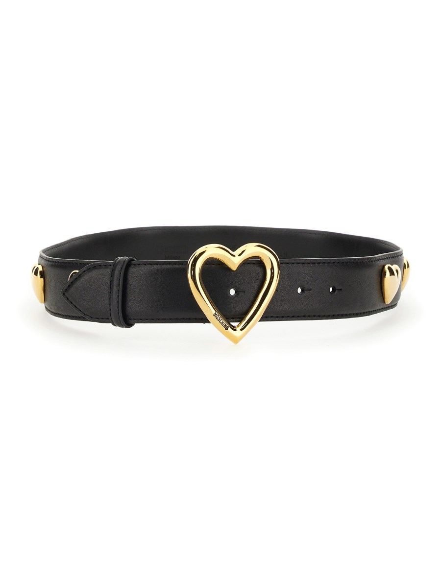 Moschino gold discount letter belt