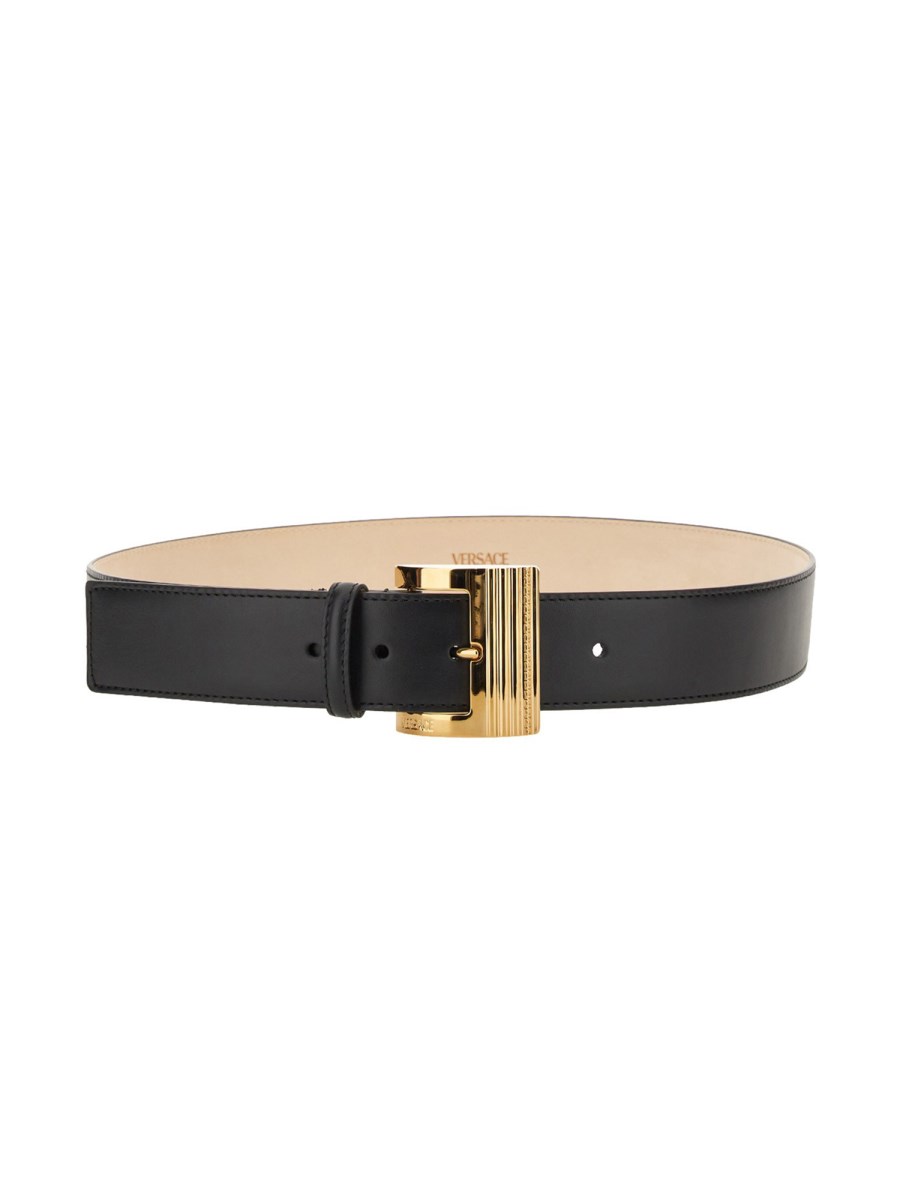 VERSACE BELT WITH GREEK LEATHER BUCKLE Eleonora Bonucci