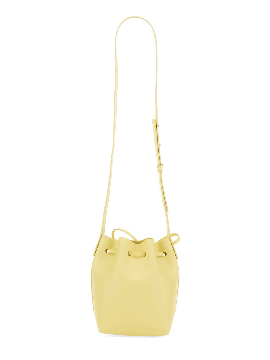 MANSUR GAVRIEL - MINI MINI SAFFIANO LEATHER BUCKET BAG - Eleonora Bonucci