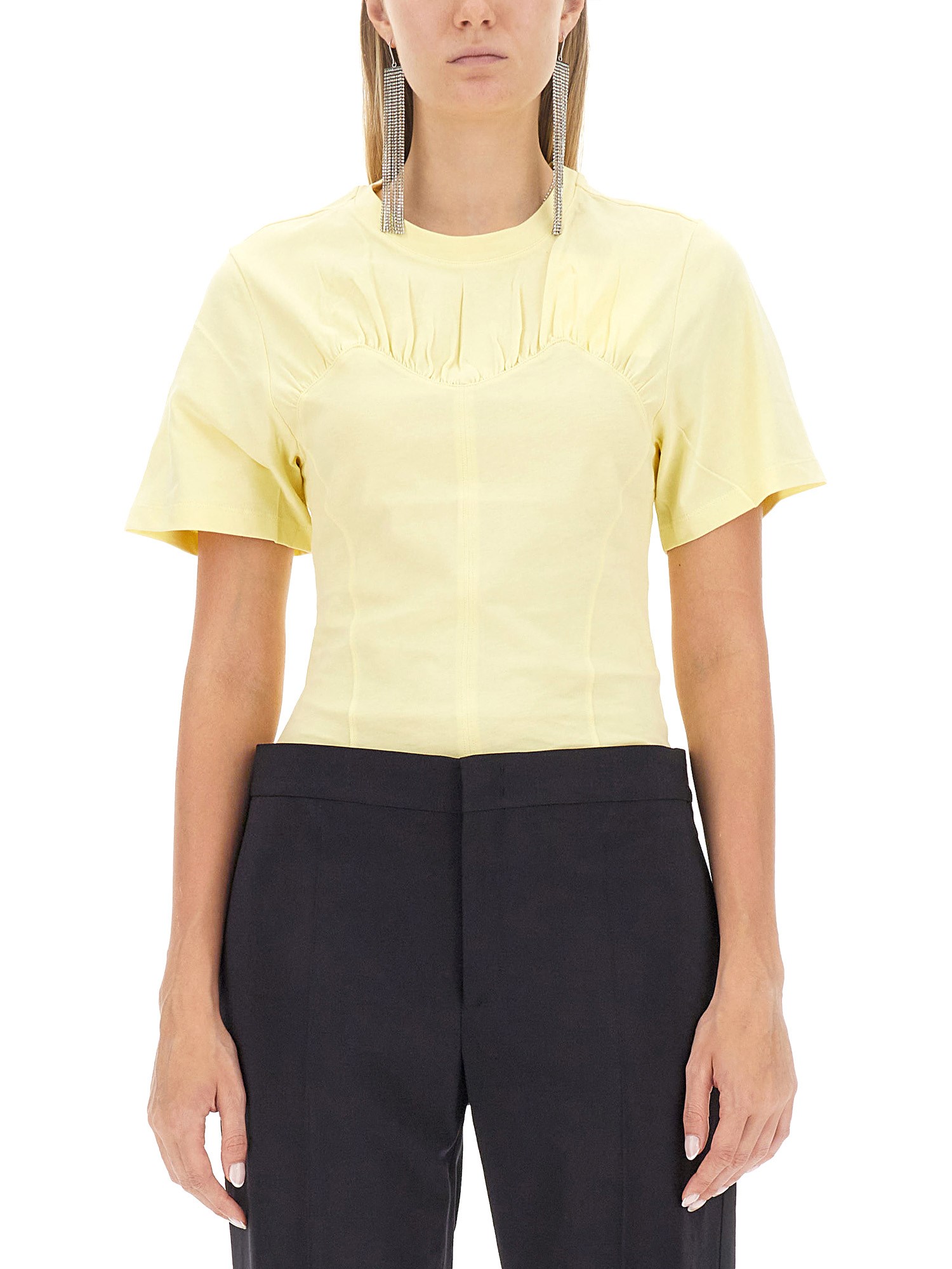 Shop Isabel Marant T-shirt Zazie In Yellow