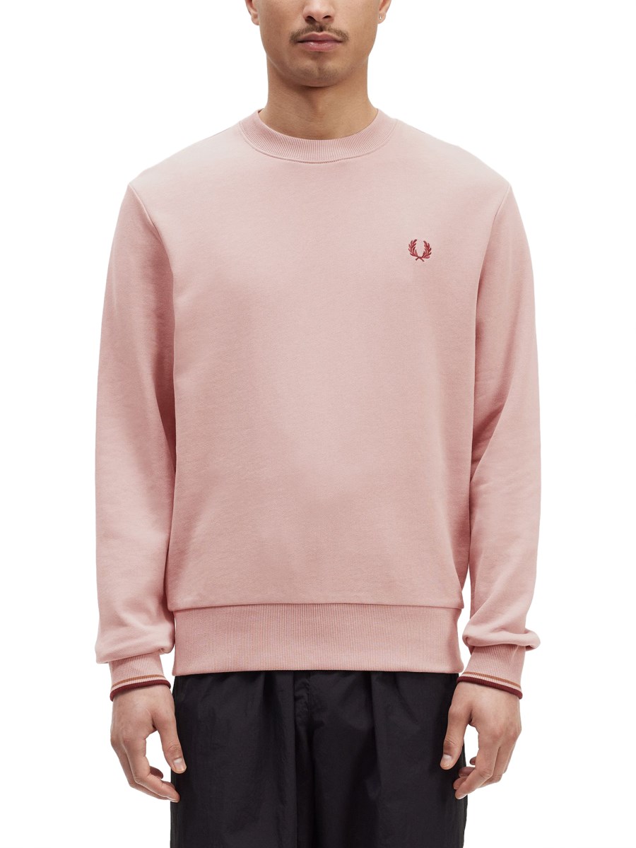 Fred perry pink outlet sweatshirt