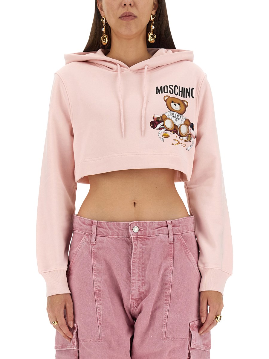 Moschino 2024 cropped hoodie