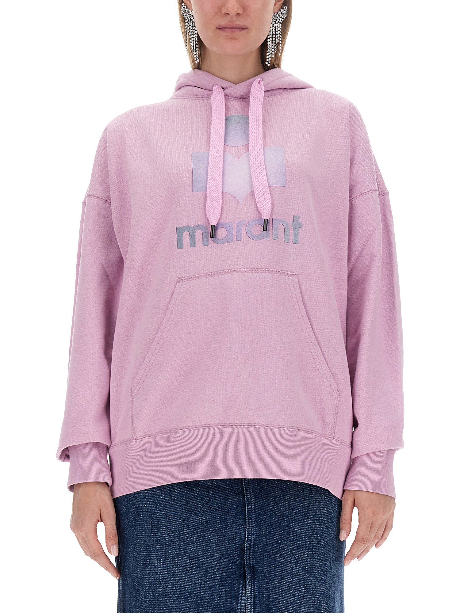 Shop Marant Etoile Mansel Sweatshirt In Pink