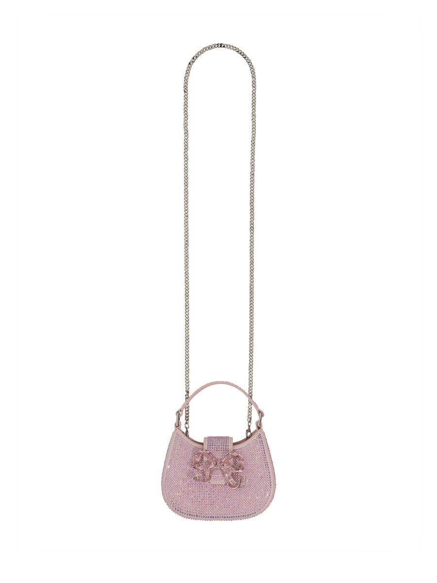 SELF-PORTRAIT - MINI BAG WITH BOW AND RHINESTONES - Eleonora