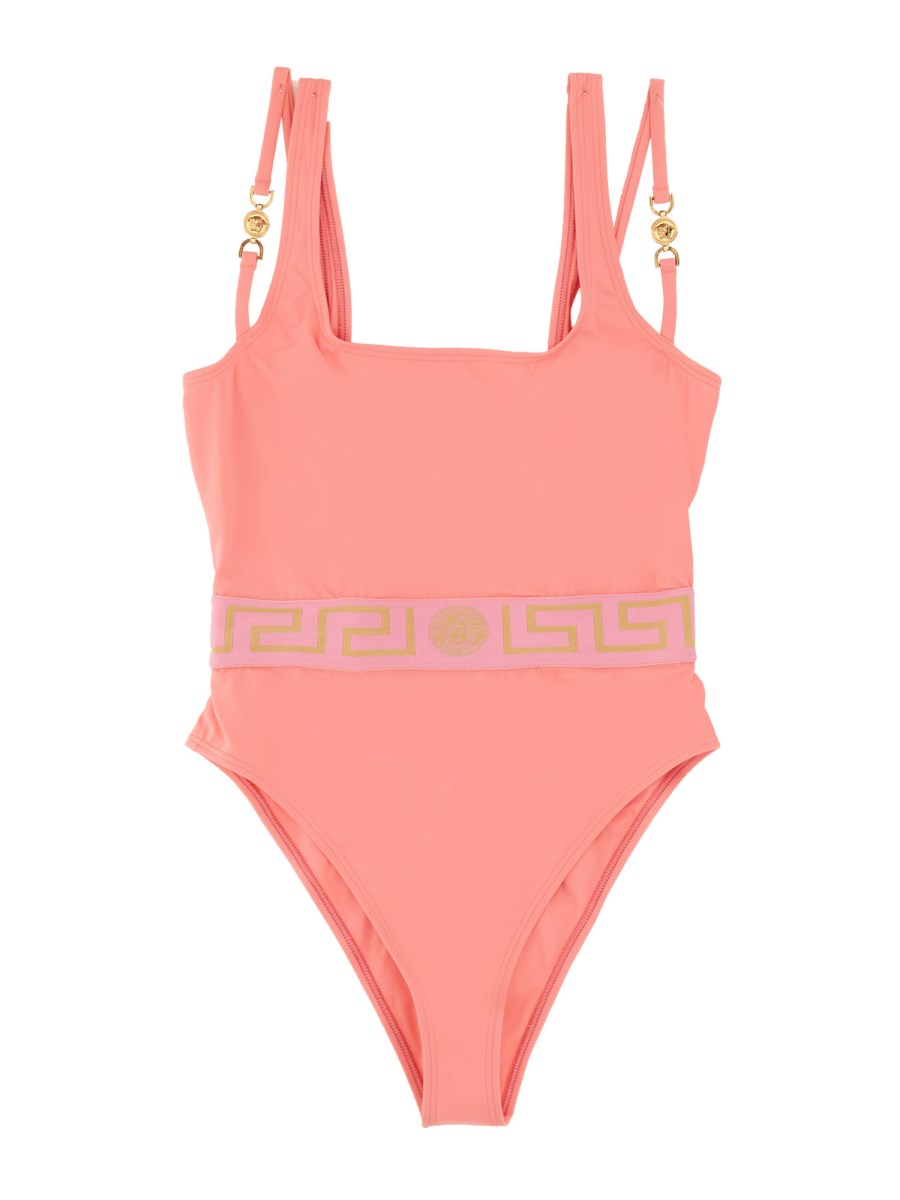 VERSACE ONE PIECE SWIMSUIT WITH MEDUSA GRECA BORDER 95