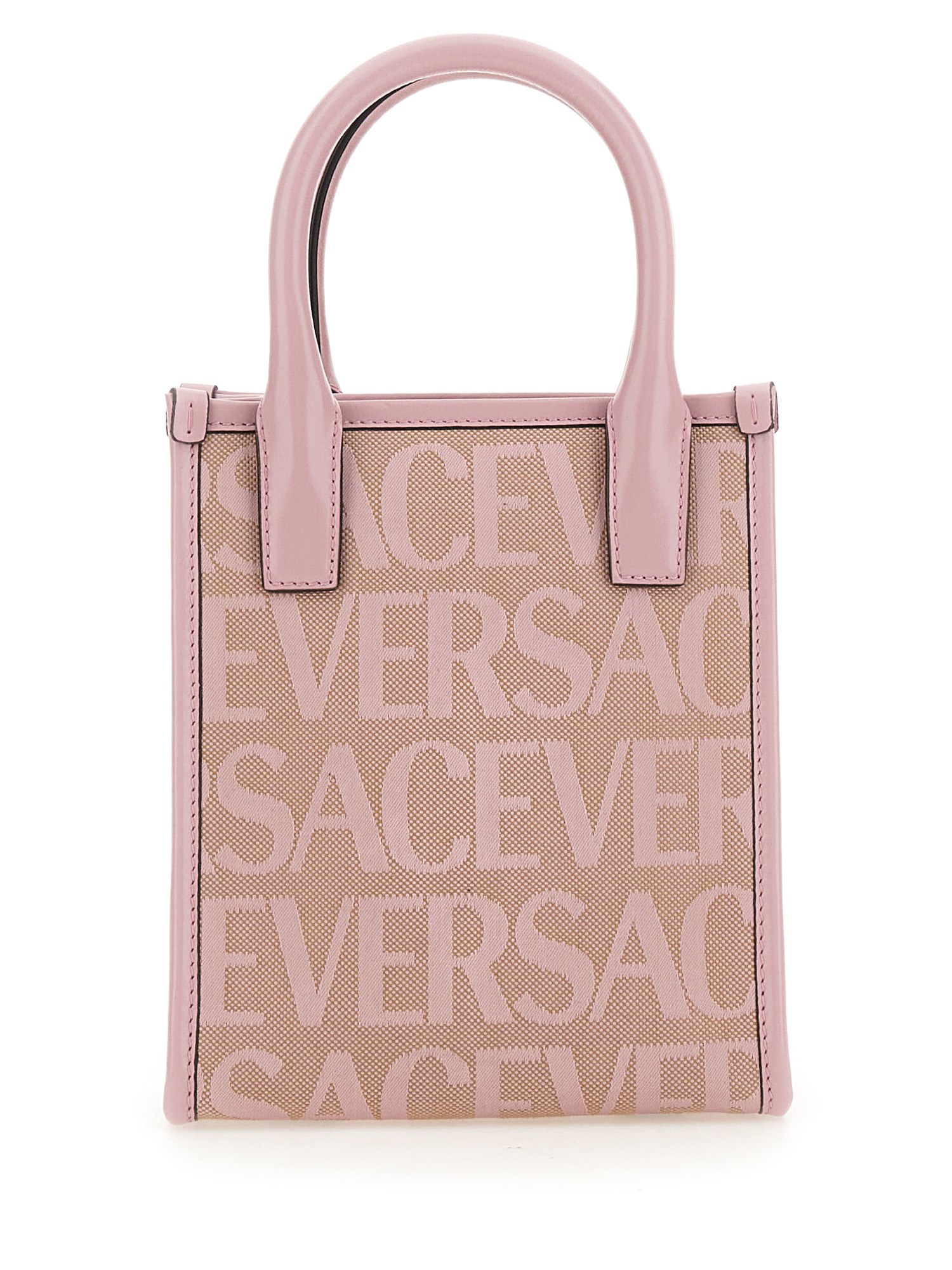 versace mini shopper bag allover logo