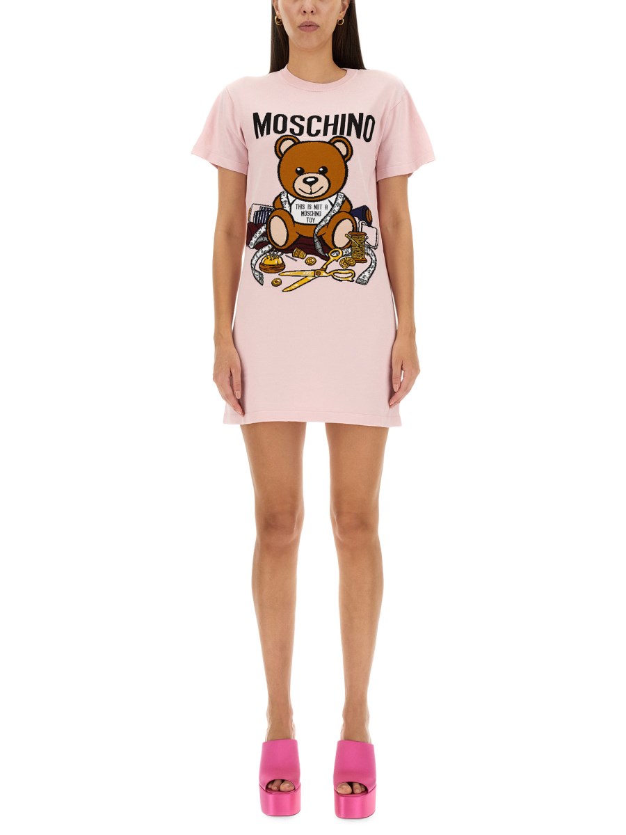 Moschino teddy-bear-print discount tee dress