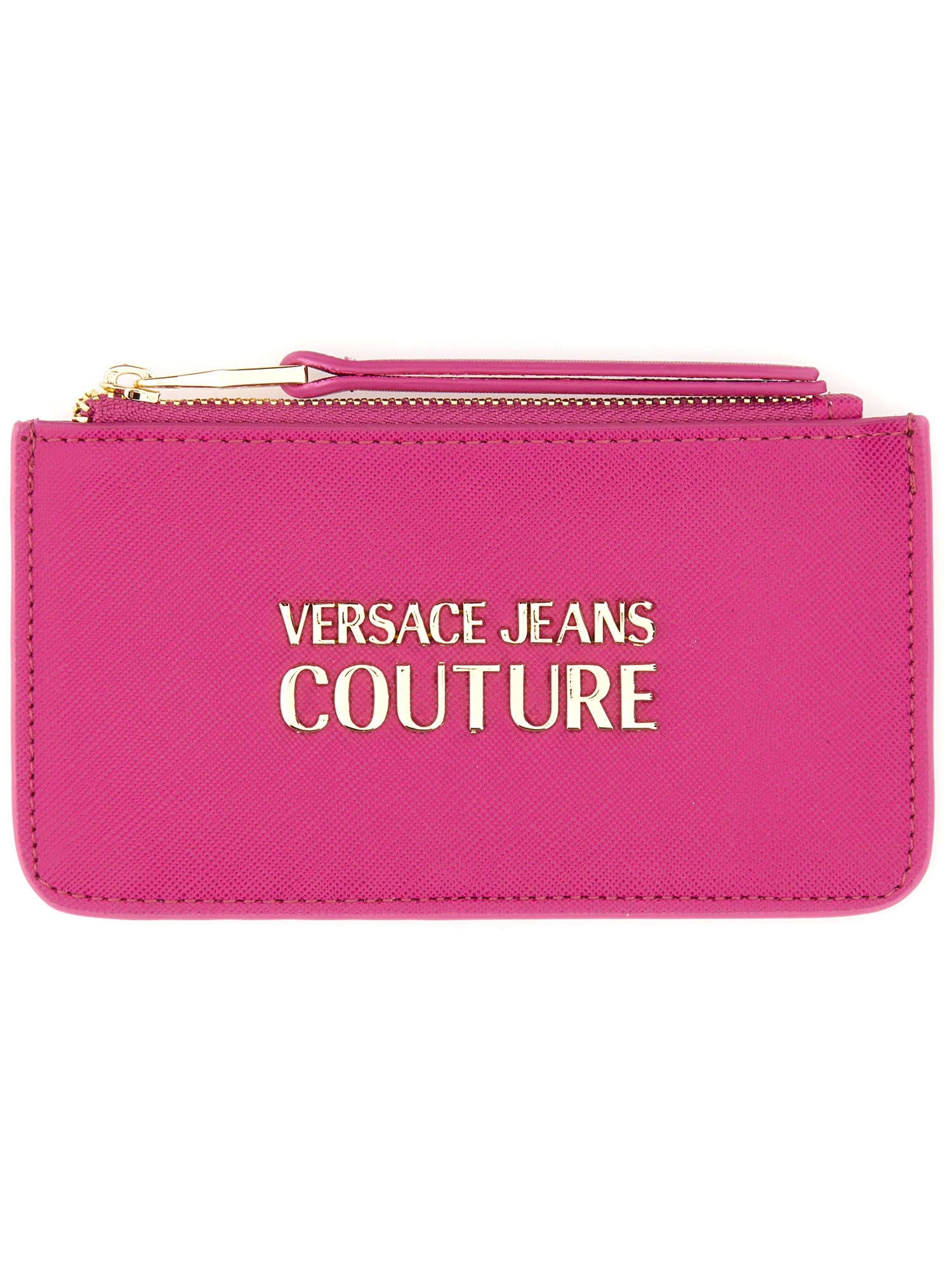 versace jeans couture card holder with logo