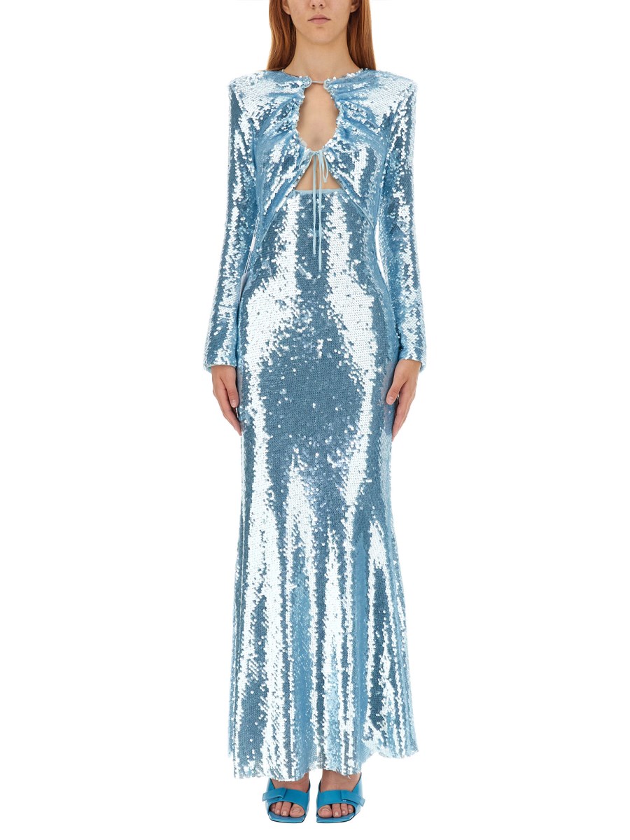 Self portrait hotsell blue sequin dress