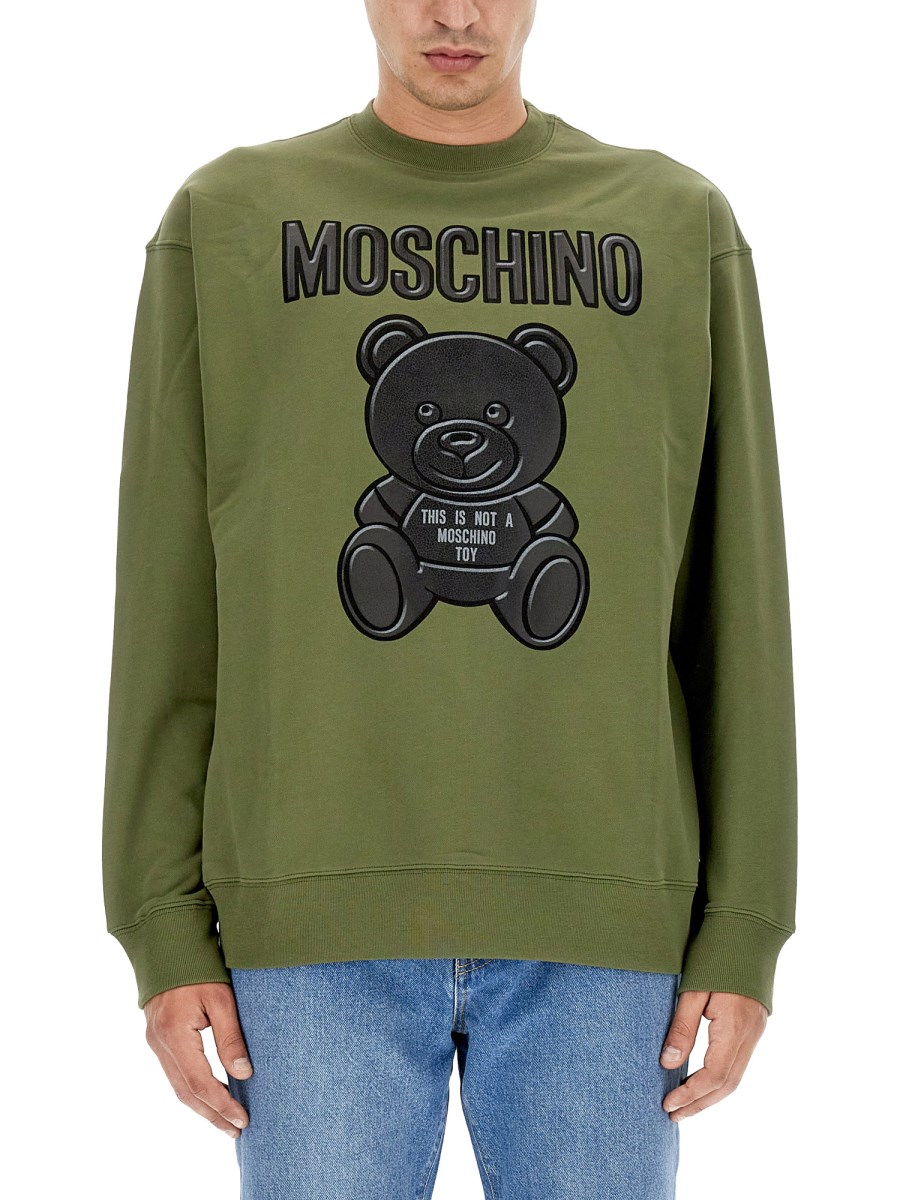 MOSCHINO COTTON TEDDY BEAR SWEATSHIRT Eleonora Bonucci