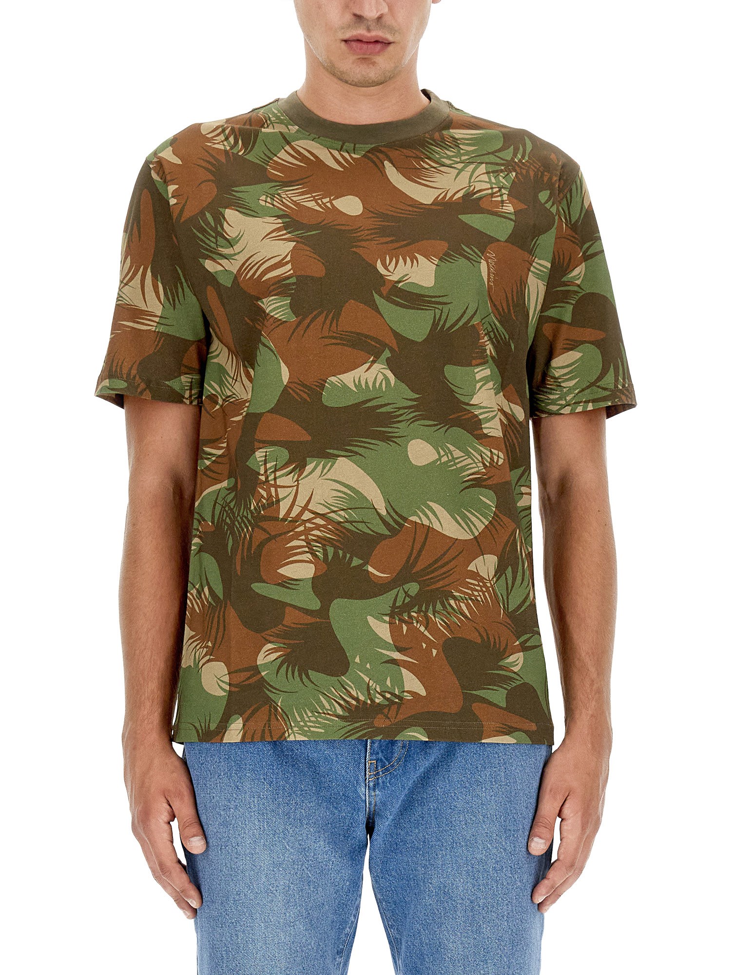 moschino camouflage t-shirt