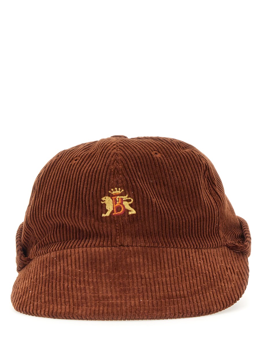 BARACUTA CAPPELLO IN VELLUTO CON LOGO