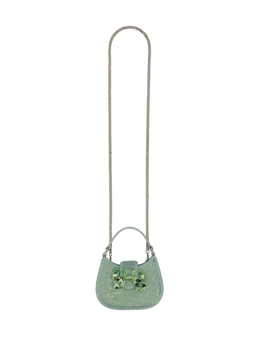 HEREU - MOON SHOULDER BAG WITH BRAIDED FRONT DETAIL - Eleonora Bonucci