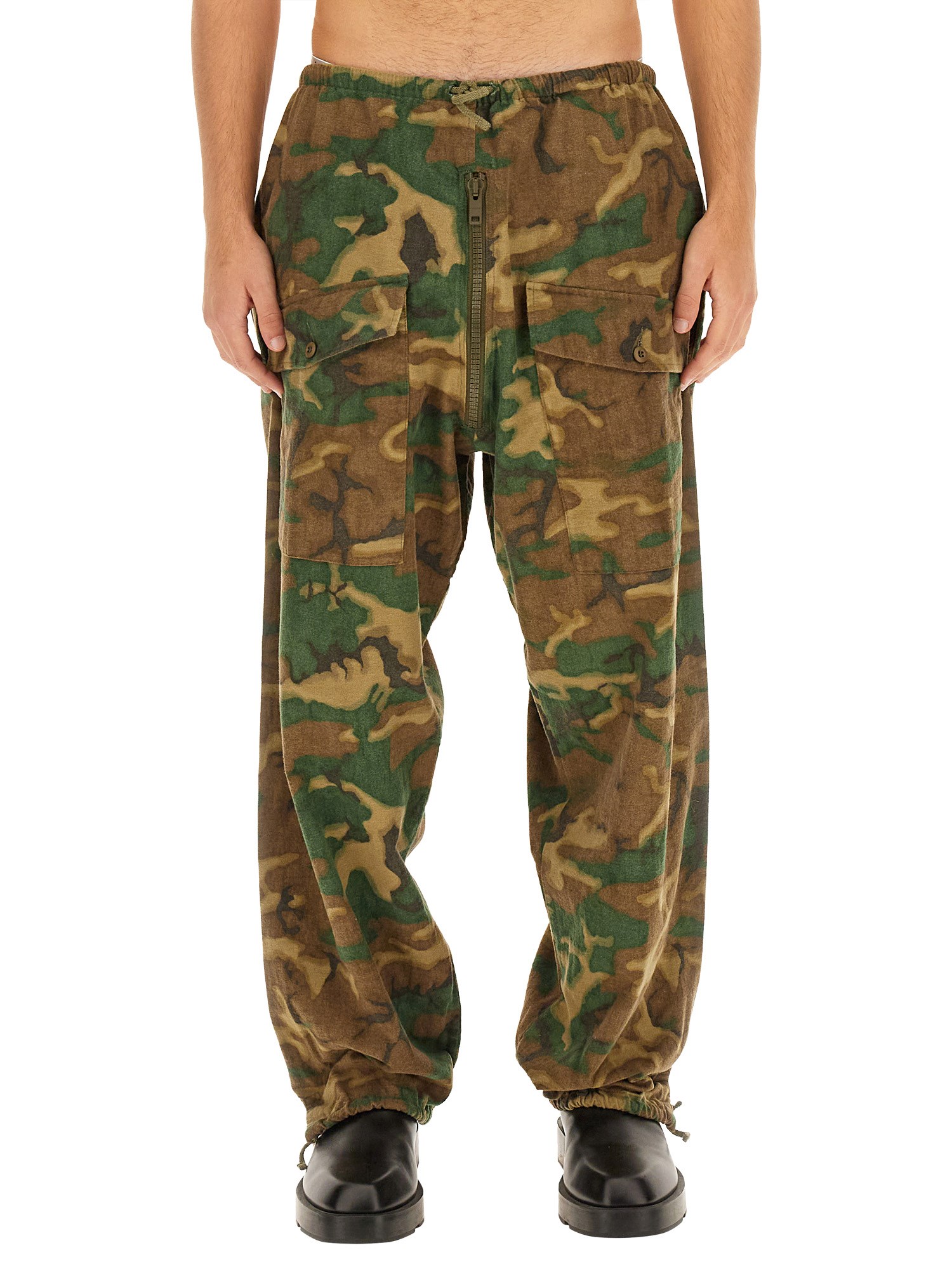 Givenchy Camouflage Trousers In Green