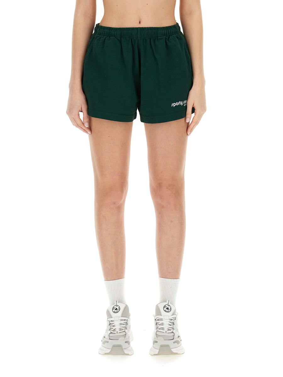 SPORTY&RICH SHORTS CON LOGO