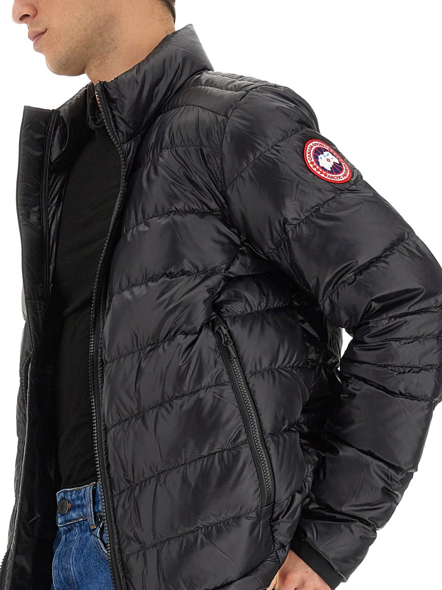 Leather canada deals goose jacket