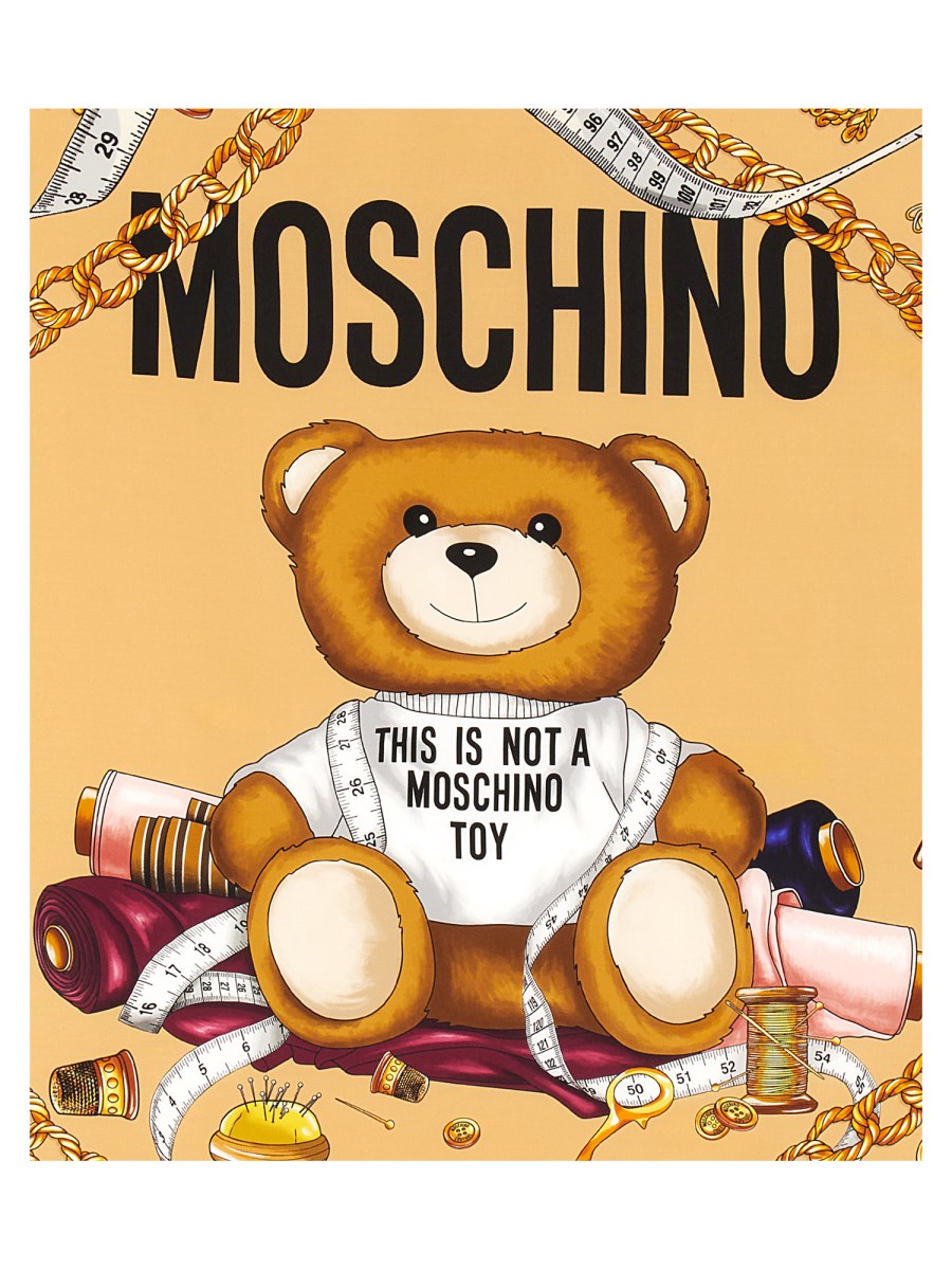 Multicolour Scarf with teddy bear motif Moschino - Vitkac Australia