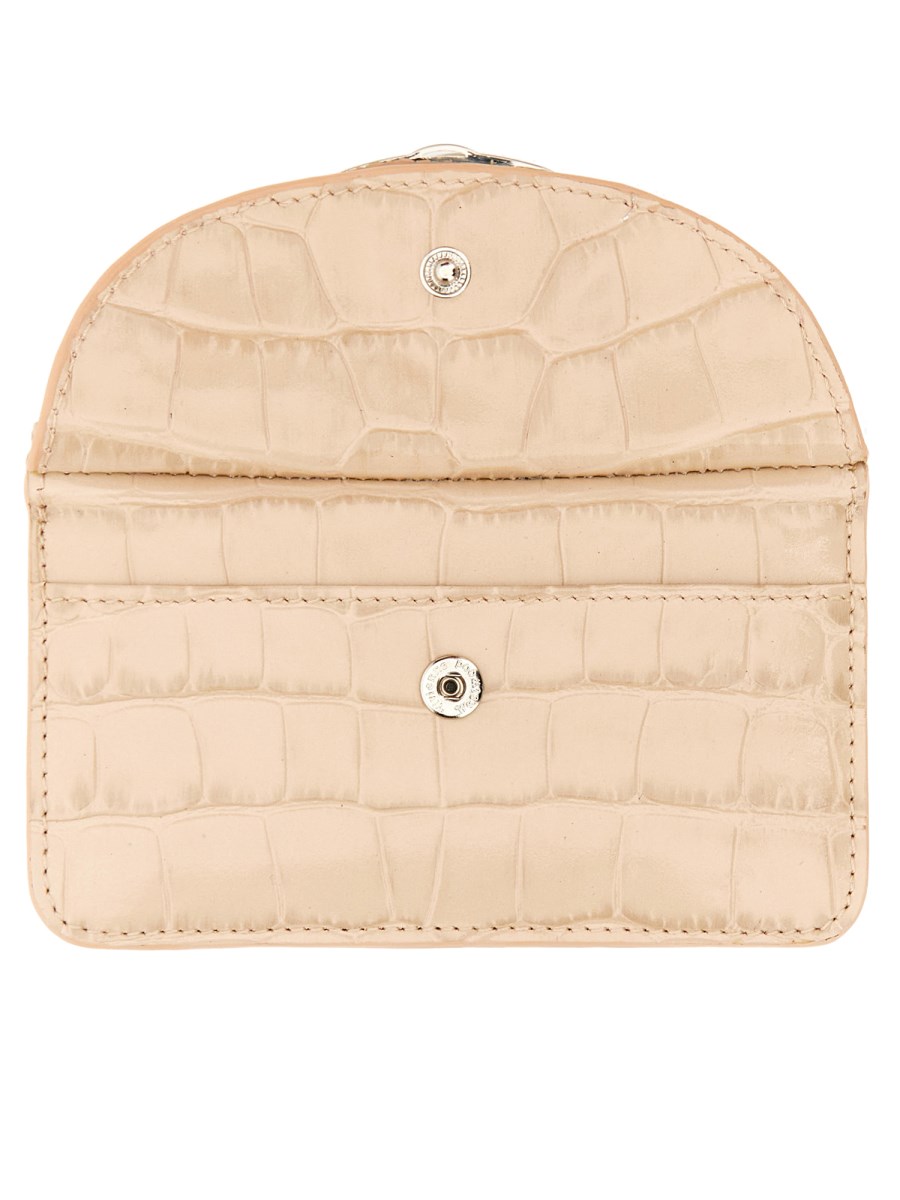 VIVIENNE WESTWOOD - HALF MOON LEATHER CARD HOLDER - Eleonora VIVIENNE WESTWOOD - HALF MOON LEATHER CARD HOLDER - Eleonora