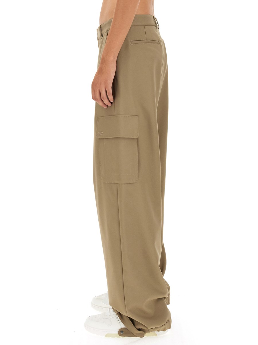 OFF-WHITE - CARGO PANTS WITH LOGO - Eleonora Bonucci