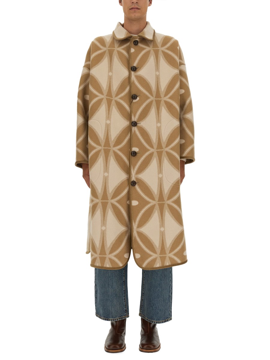 ETRO CAPPOTTO JACQUARD IN LANA