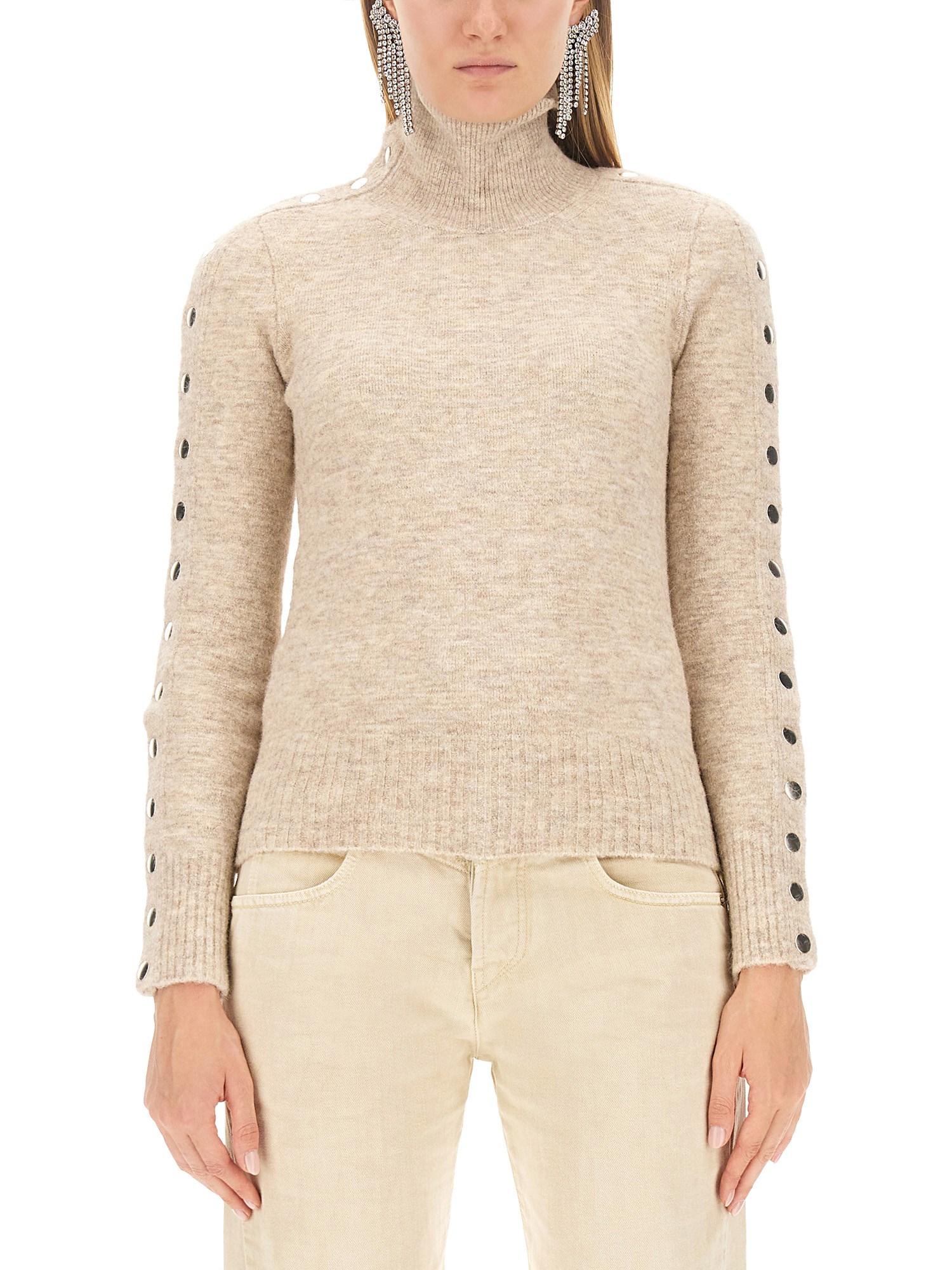 Isabel Marant Malo Sweater In Beige