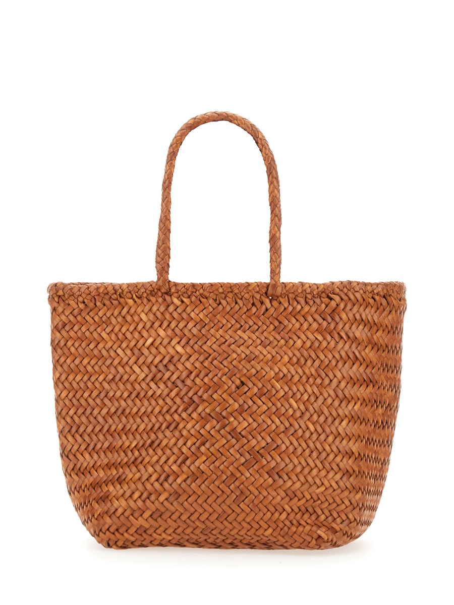 Straw Basket Dream Big Tote Natural Straw Triple Jump Small