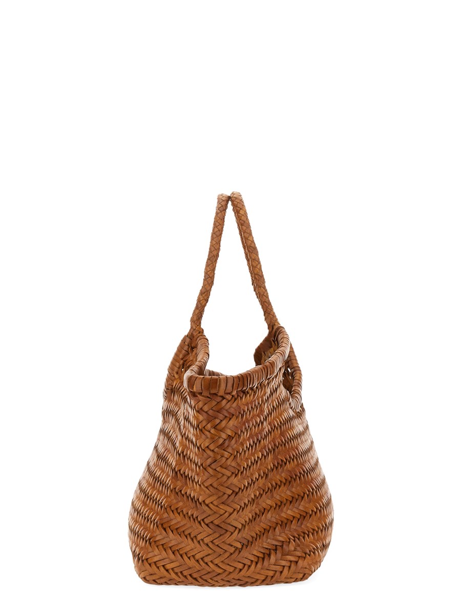 DRAGON DIFFUSION - NANTUCKET BIG WOVEN LEATHER BAG - Eleonora Bonucci