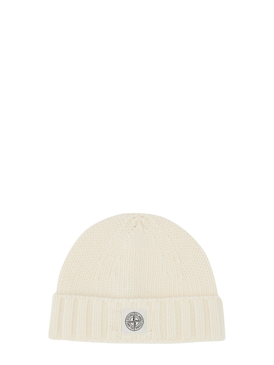 STONE ISLAND CAPPELLO BEANIE CON PATCH LOGO