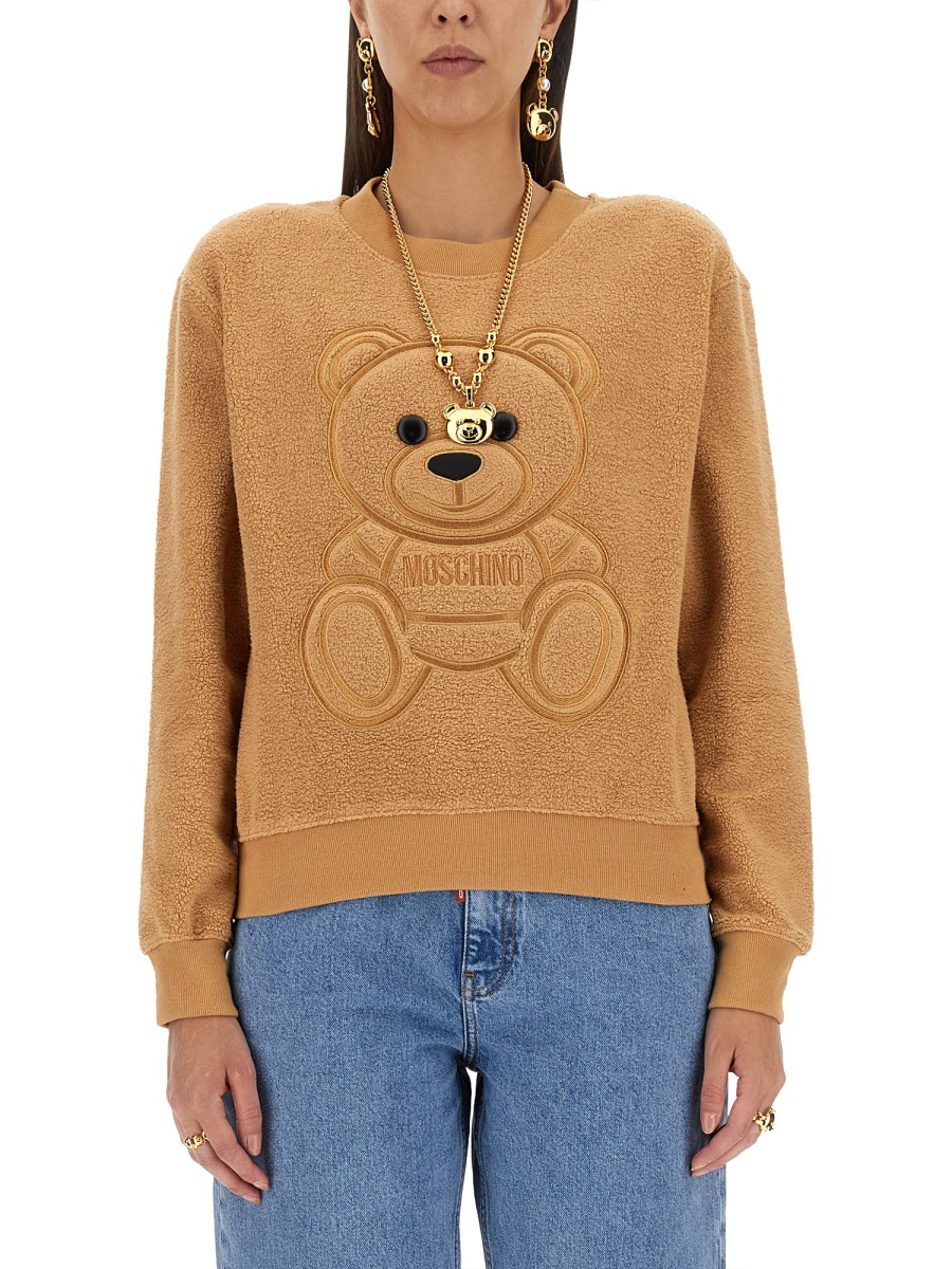 moschino teddy jumper womens